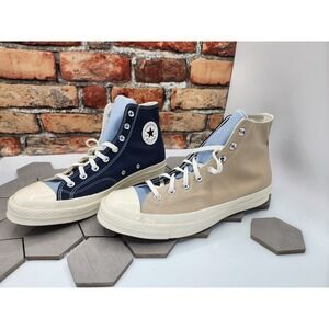 Converse Chuck 70 Tri-Panel Men Sz 10.5 Navy Blue‎ Oat Milk Crean Ocean Retreat